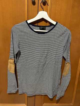Topshop Camiseta Rayas Coderas Marrones