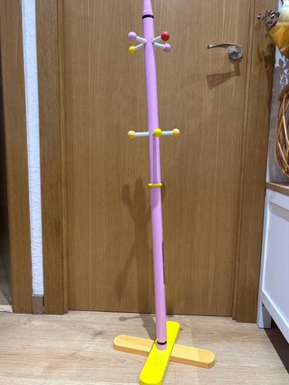 Perchero infantil lápiz rosa