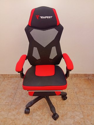 Silla Gaming Tempest Negra y Roja