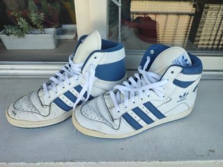 Zapatillas Adidas Blancas y Azules