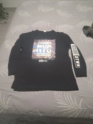 Camiseta Manga Larga H&M Talla 14 (170cm)