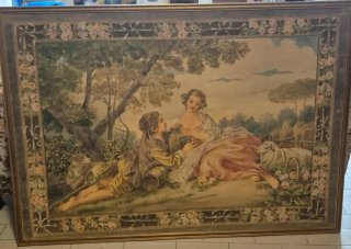 Arazzo decorativo con scena pastorale