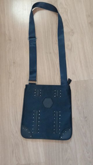 Bolso de hombro azul
