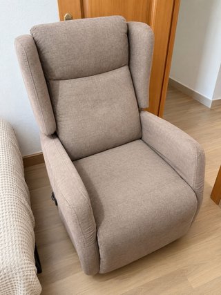 Sillón relax reclinable marrón