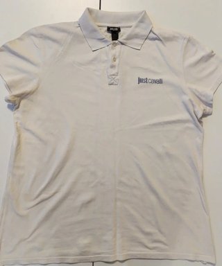 Camisa Polo Just Cavalli Blanca