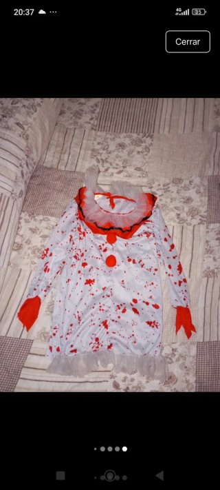 Disfraz Unisex Payaso Sangriento Talla Única