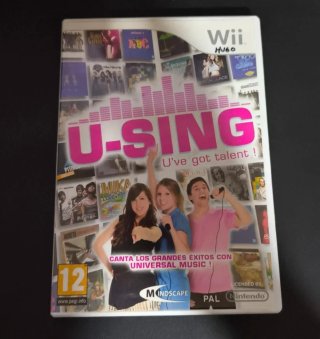 Wii nera con Wii Sport, Wii Sport Resort e U-Sing