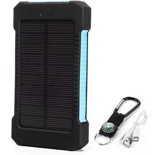Powerbank solar 20000 mAh impermeable con linterna