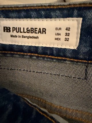 Vaqueros Hombre Pull&Bear Azul  con etiqueta