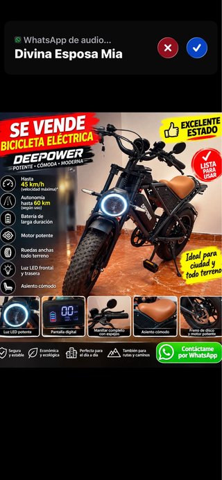 Bicicleta Eléctrica DEEPOWER