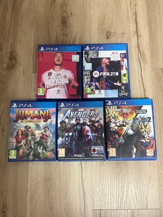 Lote de 5 Juegos para PS4