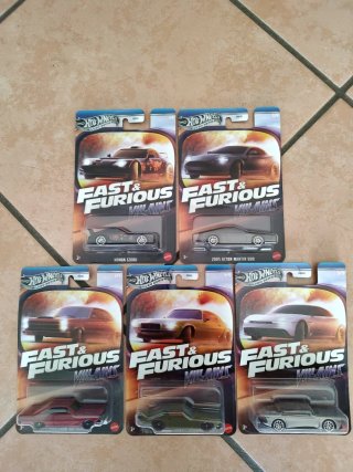 Set 5 Hot Wheels Fast & Furious Villains