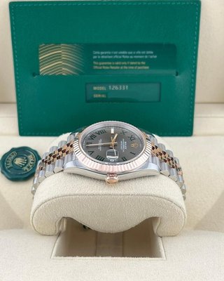 Rolex Datejust 41 Wimbledon Jubilee Ouro Rosa