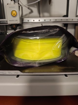 Filamento PLA 1.75mm Amarillo Fluorescente 1kg