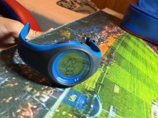 Reloj Digital Deportivo Azul y Negro