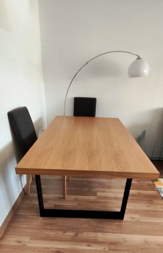 Mesa Industrial Madera y Metal