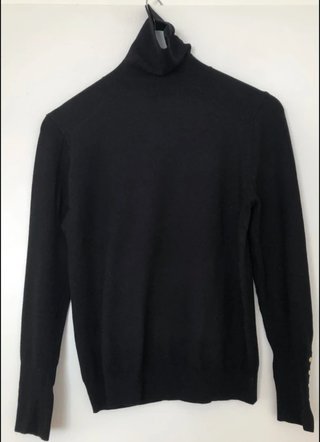 Jersey Zara Cuello Alto Negro