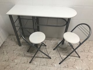 Mesa de cocina con 2 taburetes