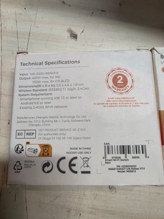 Interruptor Inteligente Wi-Fi Refoss MSS810