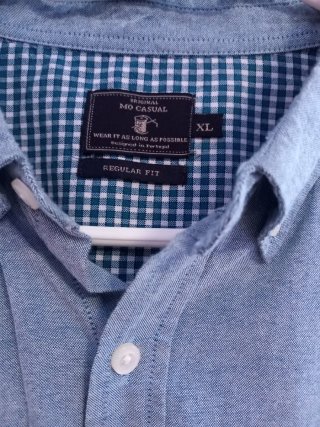Camisa azul hombre XL