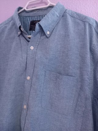 Camisa azul hombre XL