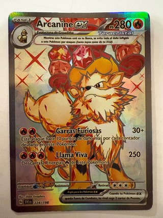 Carta Pokémon Arcanine ex Teracristal