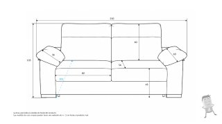 Sofá Cama Gris Tela