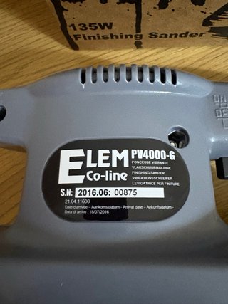 Levigatrice per finiture elem eco-line PV4000-G
