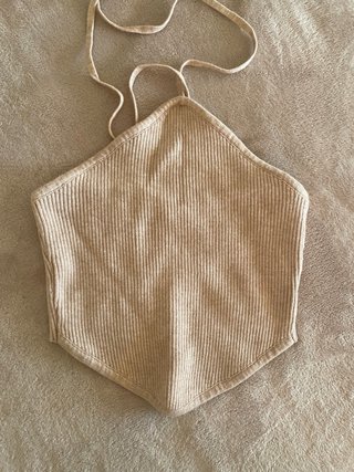 Top beige halter