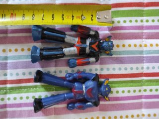 2 Personaggi Goldrake Ufo Robot in Gomma