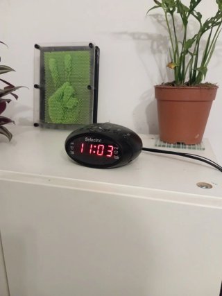 Radio Reloj Despertador Selecline Negro