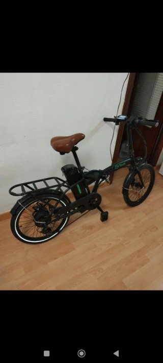 Bicicleta Eléctrica Plegable Negra