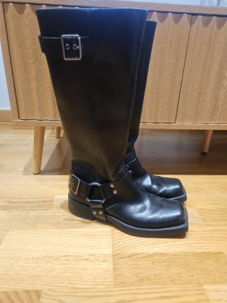 Botas altas Pull&Bear negras
