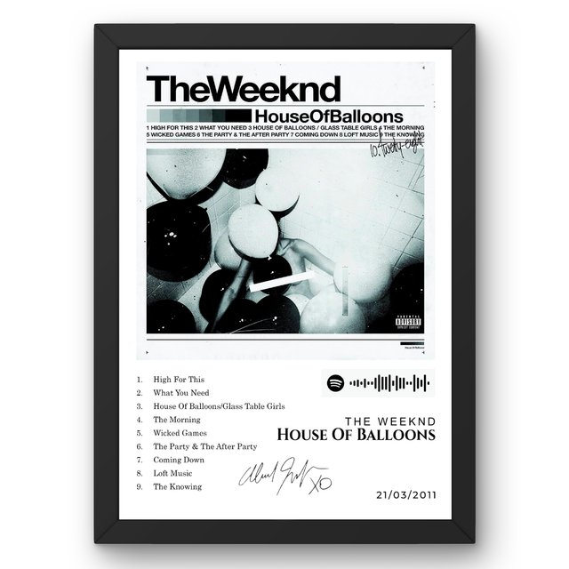 Cuadro The Weeknd - House Of Balloons