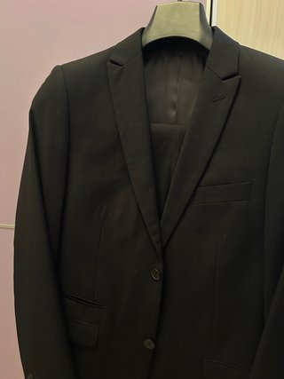 Traje de chaqueta para hombre negro