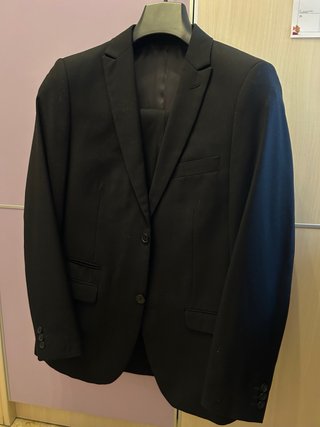 Traje de chaqueta para hombre negro