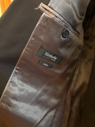 Traje de chaqueta para hombre negro