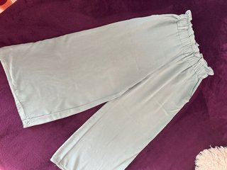 Pantalón ancho teal