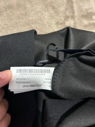 Falda pantalón vestir Zara negra