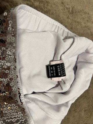 Falda pantalón Shein lentejuelas estrellas