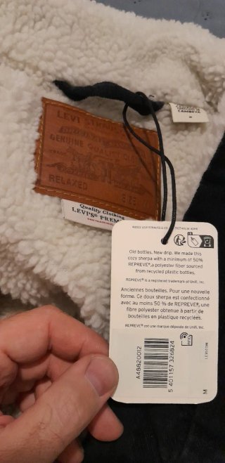 Chaqueta Levi's Negra Borreguito Nueva