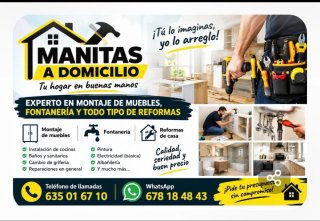Manitas a domicilio.presupuesto sin compromiso