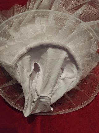 Vestido de ballet blanco y dorado 5 años