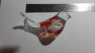 Set de 2 Figuras de Pájaro de Cristal