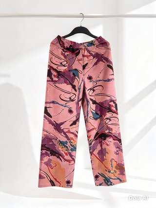 Pantalón recto de cachemira 100%