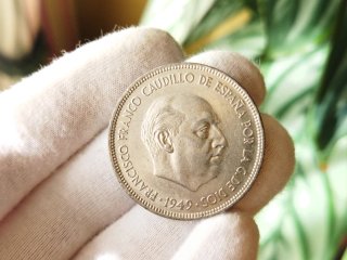 Moneda 5 Pesetas 1949 *19*50 Francisco Franco