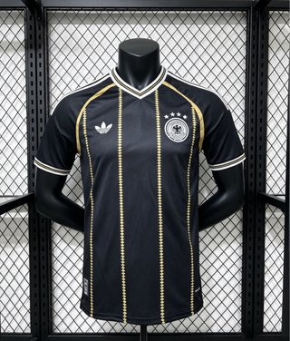 Camiseta Alemania Adidas Negra y Dorada