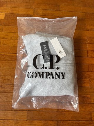 Sudadera C.P. Company Gris con Cremallera