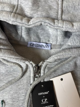 Sudadera C.P. Company Gris con Cremallera