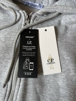 Sudadera C.P. Company Gris con Cremallera